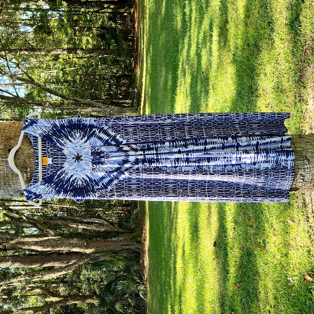 Petite L Ruby Rd. long dress blue
